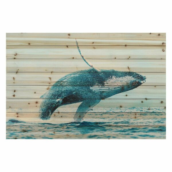 Empire Art Direct Fine Art Giclee Printed on Solid Fir Wood Planks - Whale ADL-EAD1758-3045